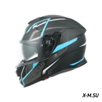 Шлем модуляр HETOSHI FF935 Shogun цв.Черно-сине-белый  р.S