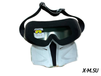 Очки зимние HETOSHI Face Mask FJ026A (двойное стекло) цв.Камуфляж(пиксель) цв.стекла мультипринт