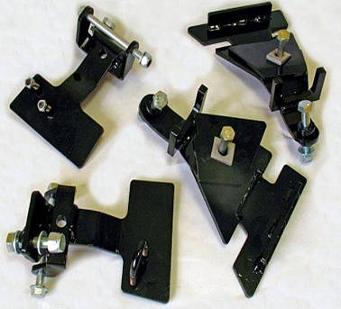 Комплект кронштейнов крепления гусениц для ATV №8 (Guepard 1.0), черный муар